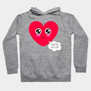 Love burst - Funny Valentines Day Hoodie